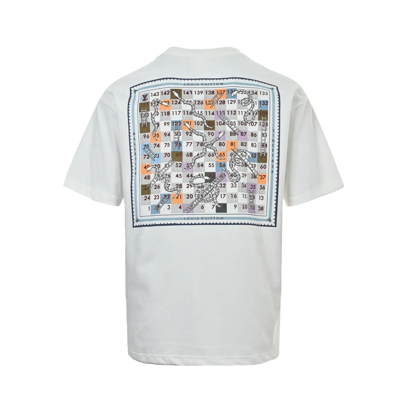 Louis Vuitton/Louis Vuitton back checkerboard print short sleeves